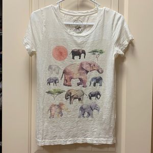 J. Crew Elephant Ladies Tee